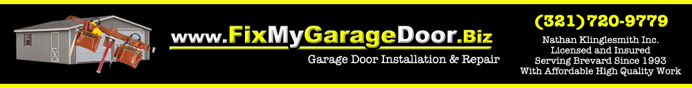 Palm Bay garage door repair and installation